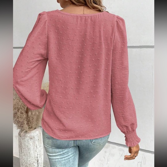 Boho lace Swiss dot blouse - Picture 5 of 10